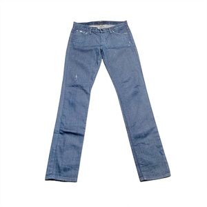 Hudson Straight Leg Bootcut Casual Designer Jeans With Distressing Size 27